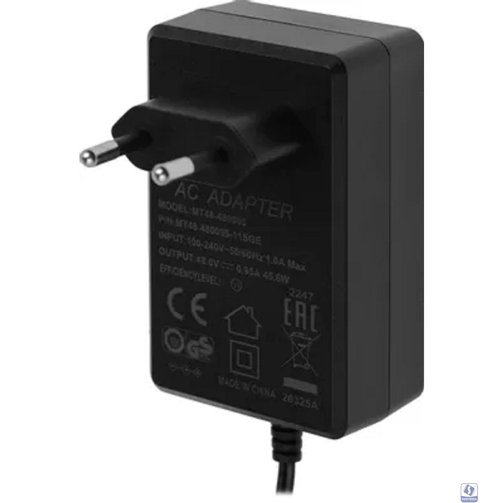 MikroTik MT48-480095-11DGE\SGE Блок питания, 48V 0.95A 45.6W