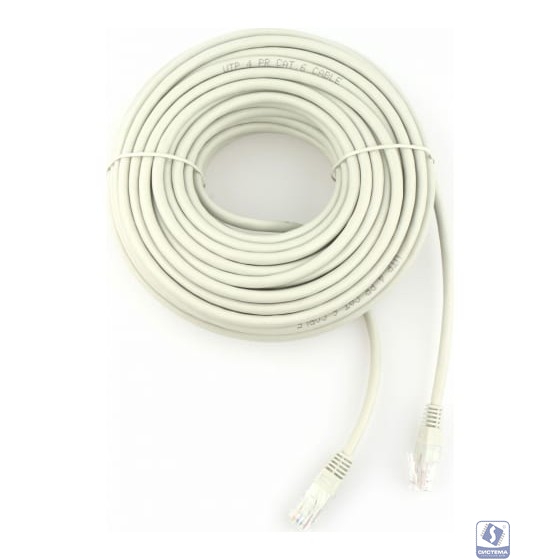 Патч-корд UTP Cablexpert PP6U-20M  кат.6, 20 м, литой, многожильный (серый)