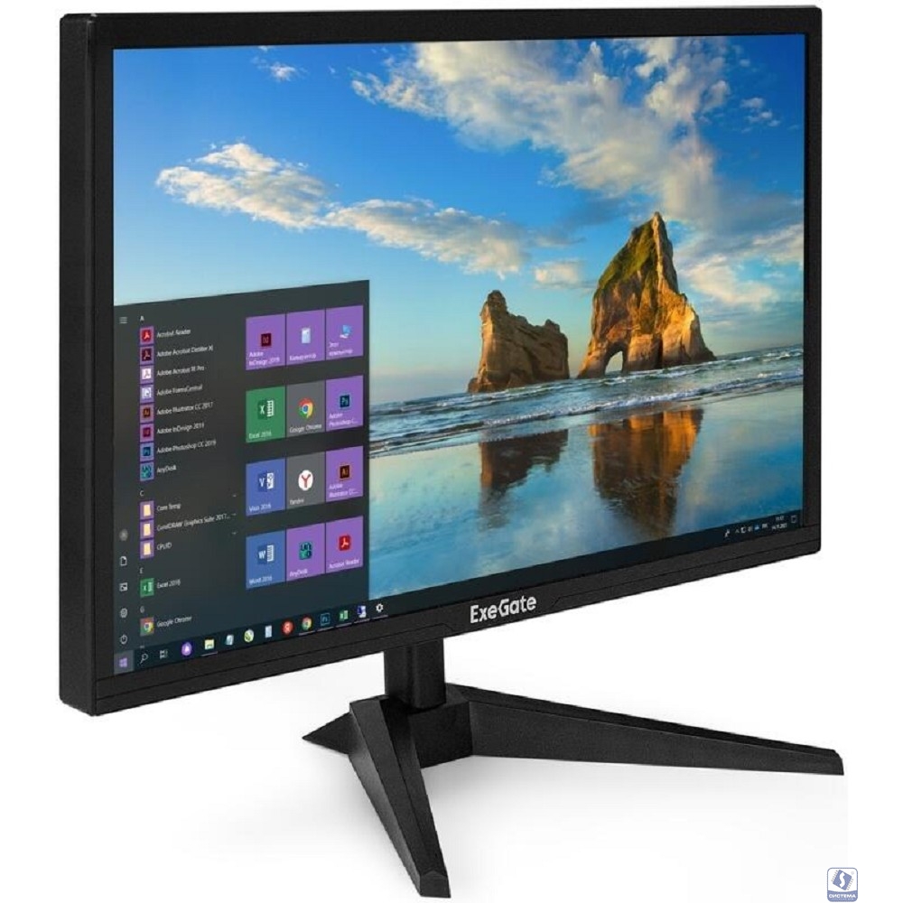 LCD ExeGate 21.5" EB2200A черный  [EX297376RUS]
