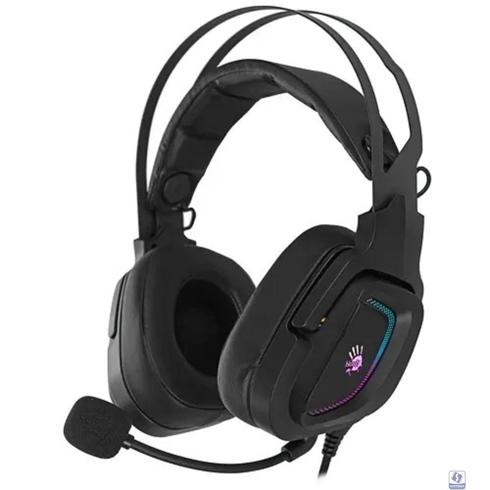 Наушники с микрофоном A4Tech Bloody G570 черный/серый 2м мониторные USB оголовье (G570 (BLACK+GREY) USB)