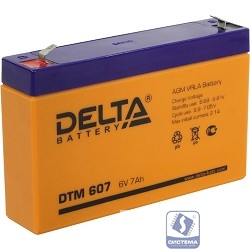Delta DTM 607 (7 А\ч, 6В) свинцово- кислотный аккумулятор  