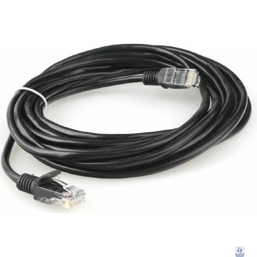 Гарнизон PC-UTP-5e-5-BK кат.5e, Патч-корд UTP 5м, литой, многожильный (чёрный)