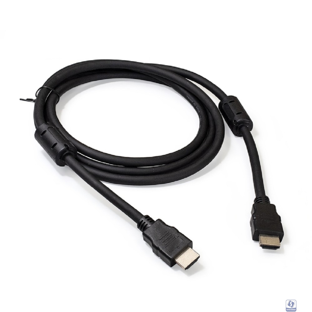 Exegate EX287723RUS Кабель HDMI ExeGate EX-CC-HDMI2-1.8F (19M/19M, v2.0, 1,8м, 4K UHD, Ethernet, ферритовые кольца, позолоченные контакты)