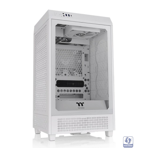 Корпус Thermaltake The Tower 200 белый без БП miniITX 11x120mm 5x140mm 2xUSB3.0 1xUSB3.1 audio bott PSU