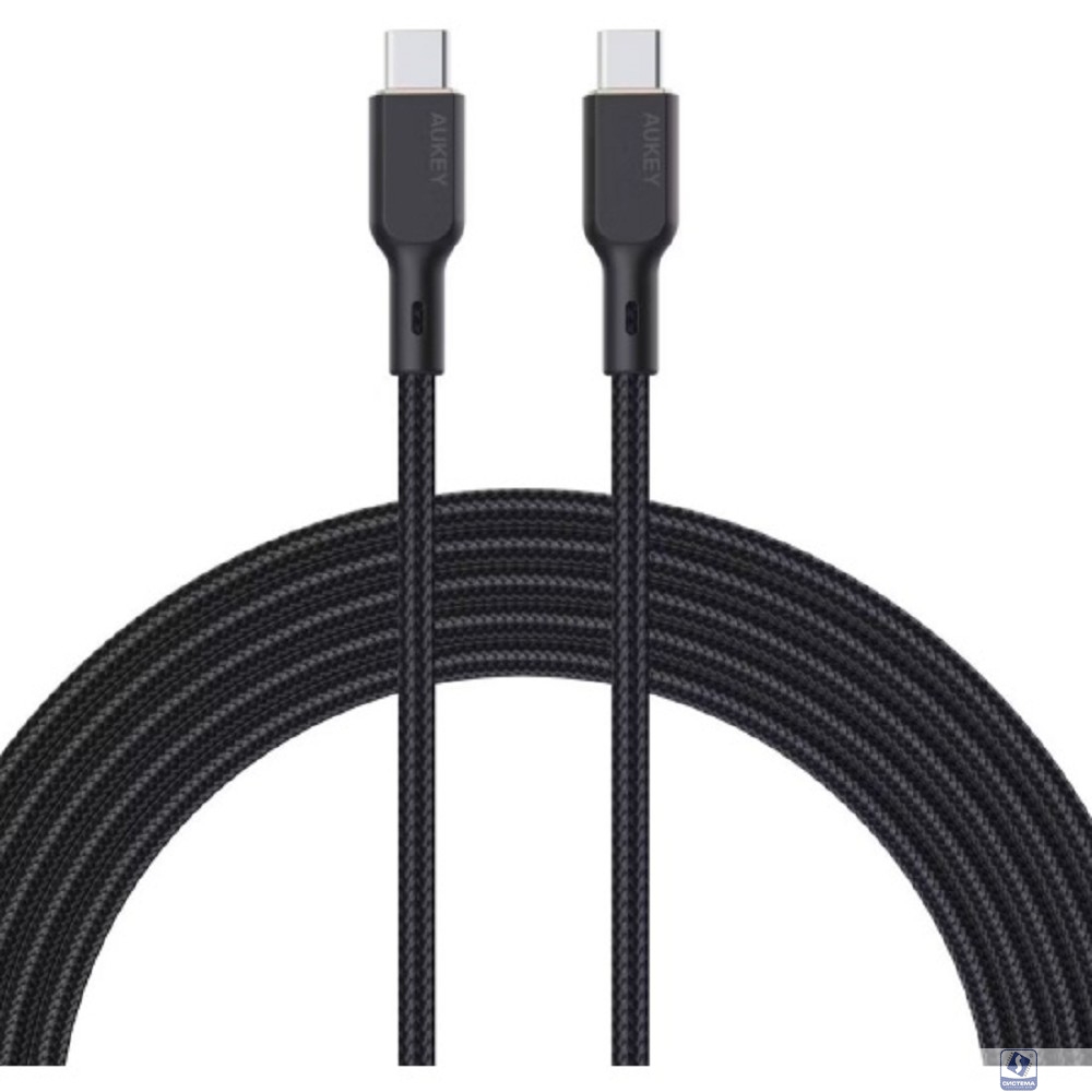 Aukey Кабель Nylon Braided 100w Kevlar 1m black (AC-CB-KCC101)