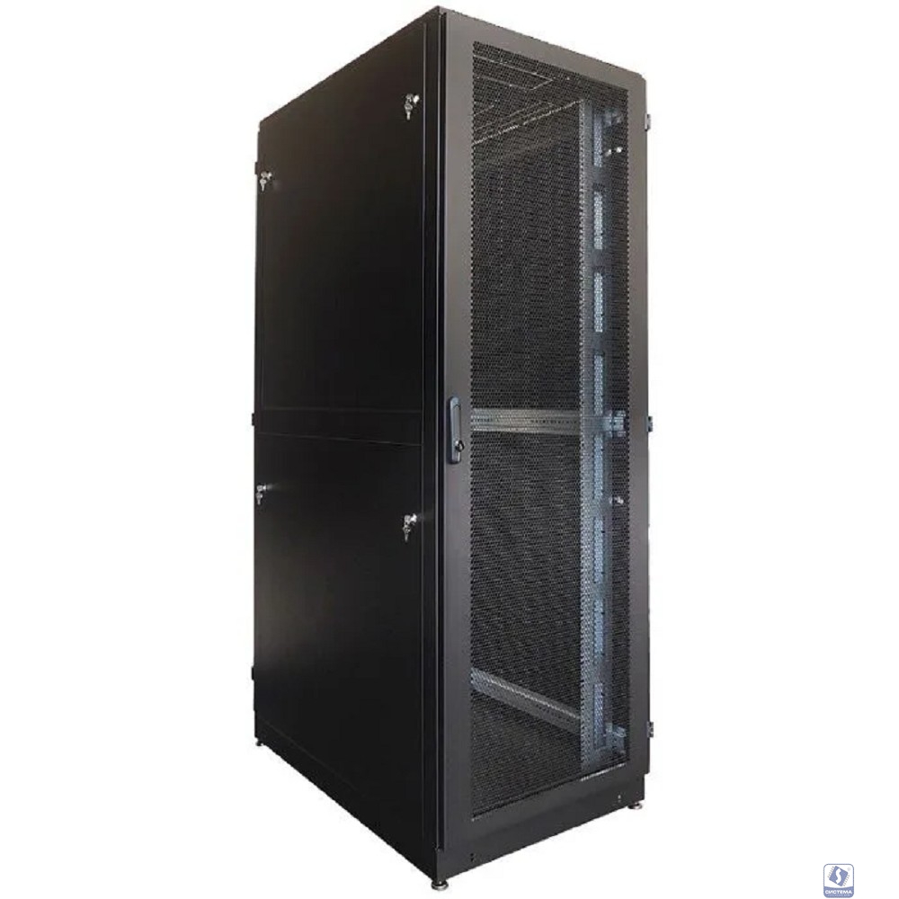 ЦМО Шкаф серверный напольный 36U (600 x 1000) дверь перфорированная 2 шт., чёрный, ШТК-М-36.6.10-44АА-9005