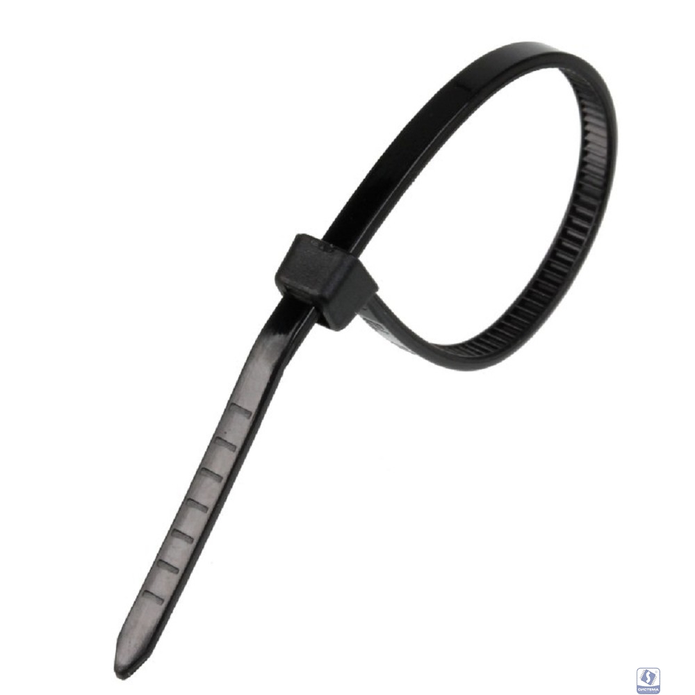 Exegate EX253849RUS Стяжка нейлоновая, неоткрывающаяся. Exegate <CV-150B>, 150мм, упак. 100шт Black