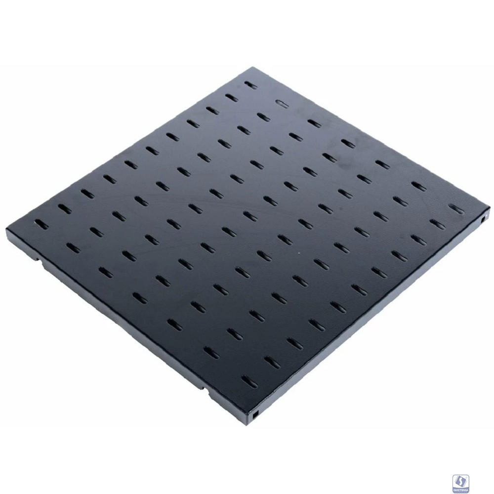 ЦМО Полка перфорированная, глубина 450 мм, цвет черный (СВ-45-9005)