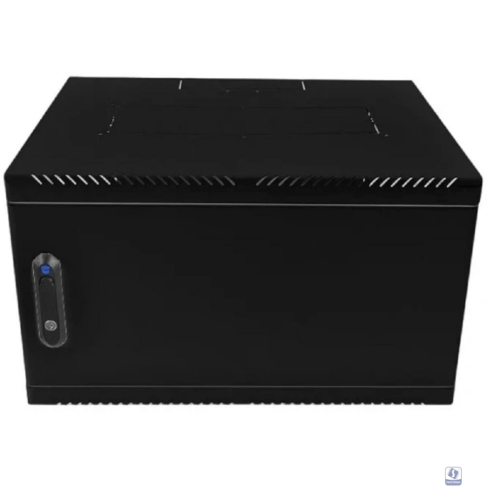 ЦМО Шкаф телекоммуникационный настенный 6U (600 x 650) дверь металл, цвет черный (ШРН-6.650.1-9005)