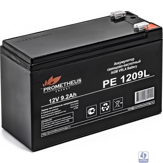 Prometheus Energy PE1209L (12V 9.2Ah) аккумулятор свинцово-кислотный 