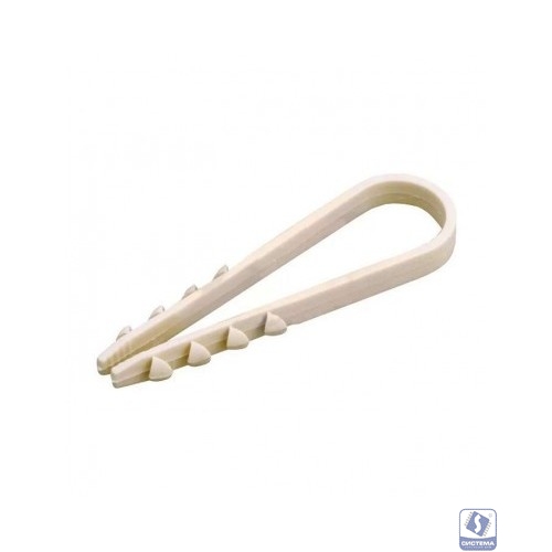 REXANT (07-4502) Дюбель-хомут нейлоновый 11-18 мм, белый, упаковка 100 шт.