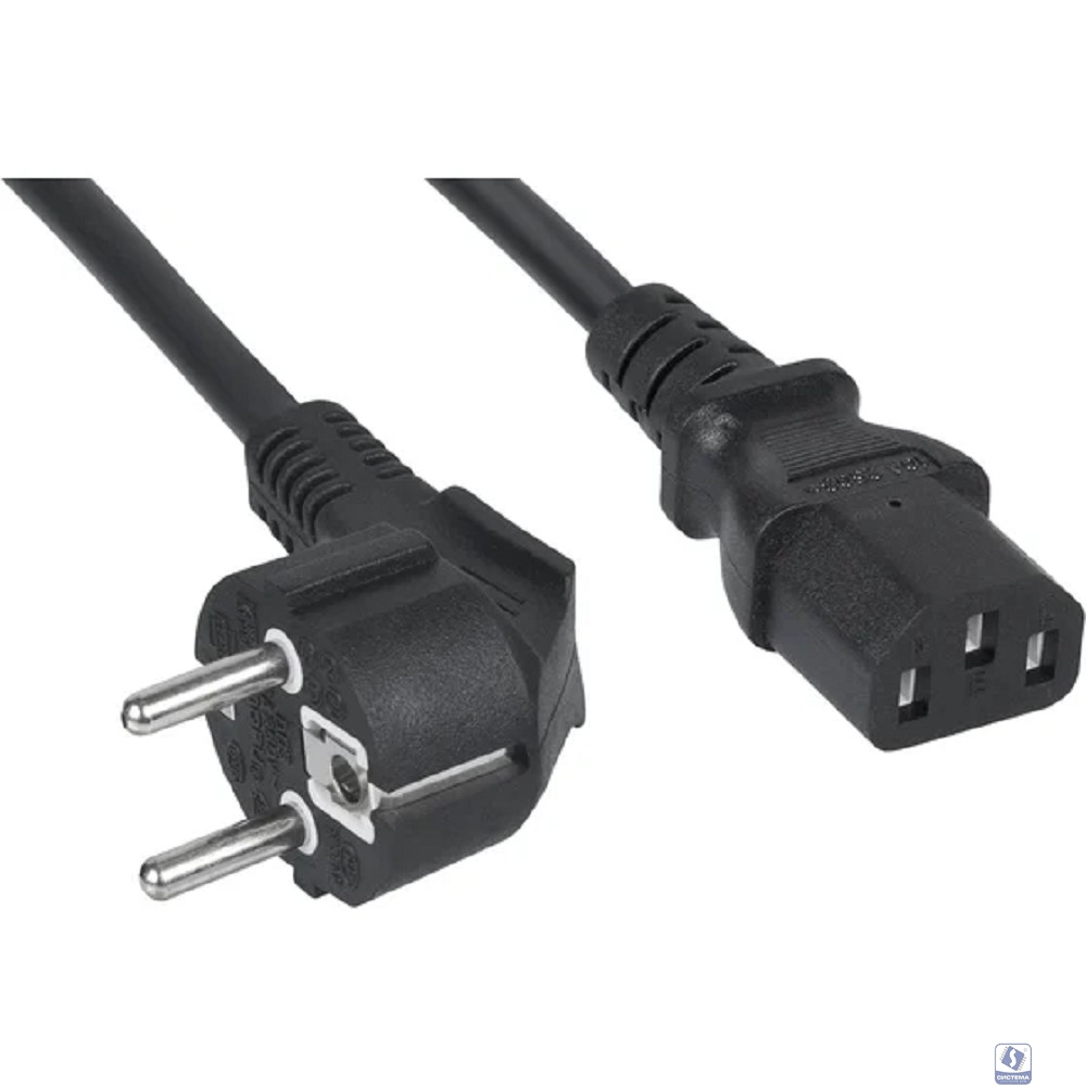 Cabeus PC-186-VDE-1.0-5M Кабель питания компьютера, (Schuko+C13) (3x1.0), 5 м