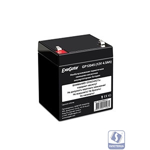 Exegate EX282960RUS Аккумуляторная батарея GP12045 (12V 4.5Ah, клеммы F1)
