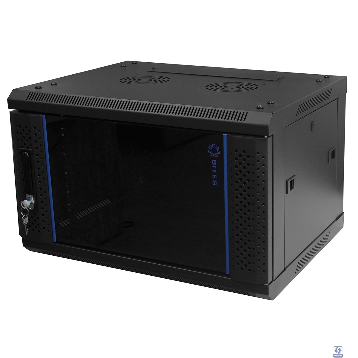 5bites Шкаф телекоммуникационный настенный TC6403-09B 9U / 600*450 / WALL / BLACK