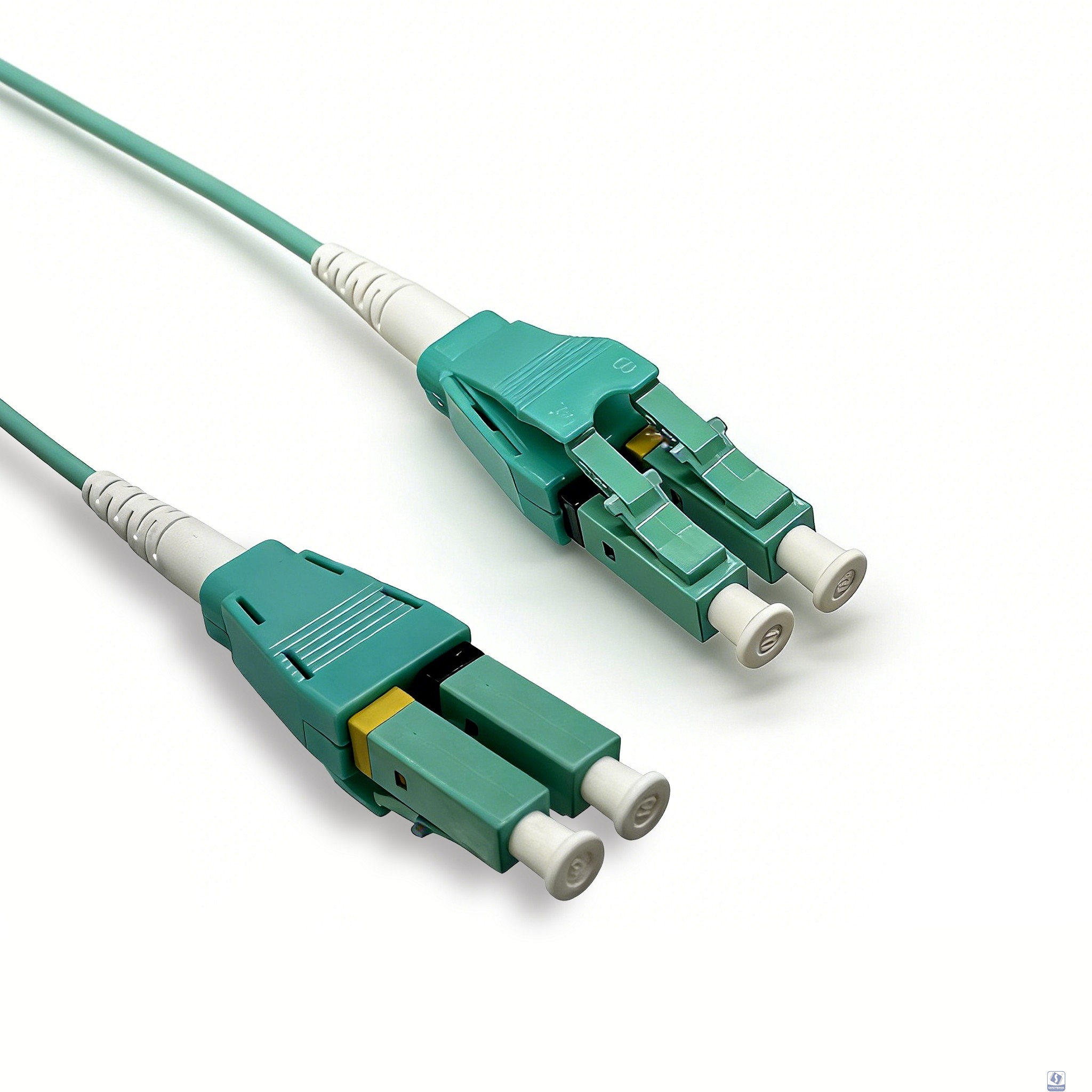 Оптический патчкорд NEOMAX (NMO-LC-LC-MM-2M) LC/UPC-LC/UPC, Uniboot OM4, Multimode, Duplex, 50/125, LSZH, Aqua, 2м