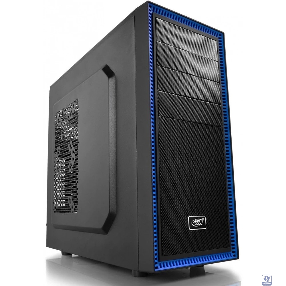 Deepcool TESSERACT BF, ATX, Black-Blue, без БП[DP-CCATX-TSRBFBK]