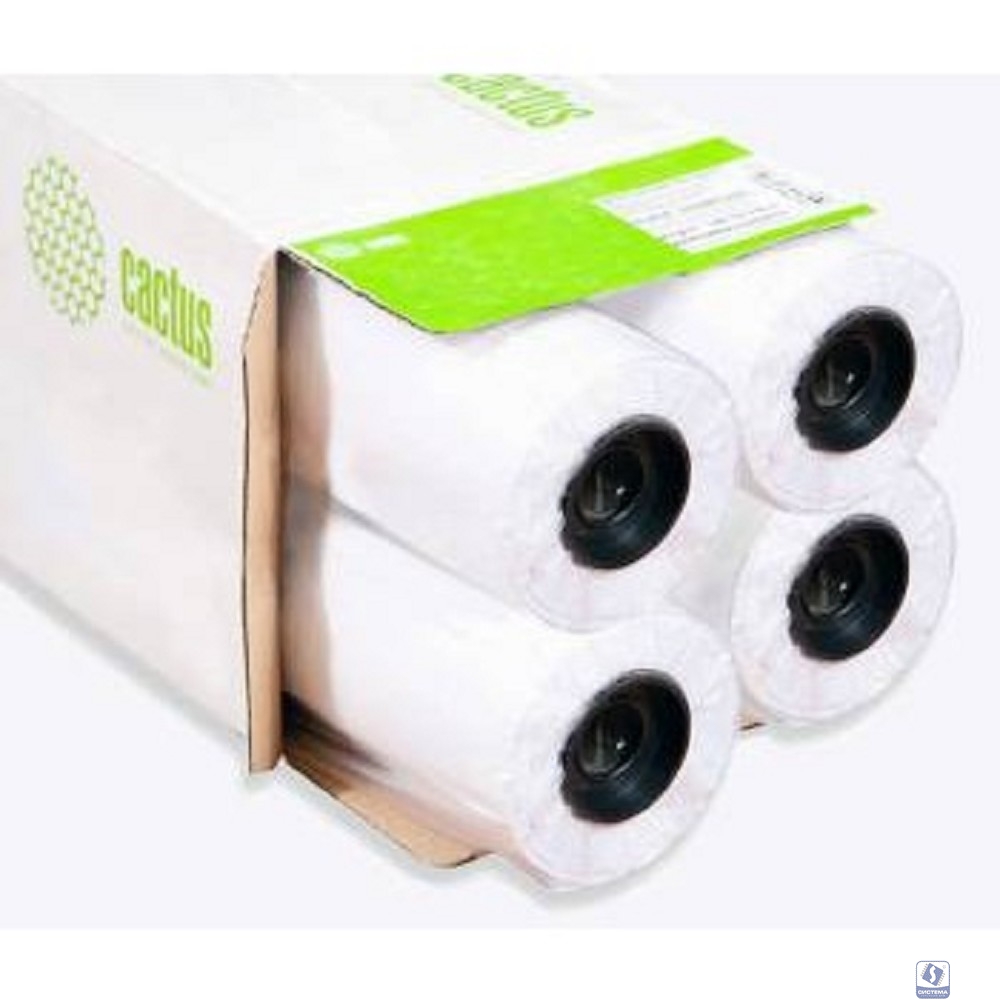 CACTUS CS-LFP80-914457E-4 Бумага Eco 914мм-45.7м/80г/м2/белый втулка:50.8мм (2") (упак.:4рул)
