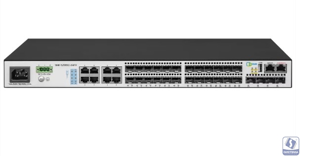 SNR SNR-S2995G-24FX Управляемый коммутатор уровня 3, 16 портов 100/1000Base-X SFP, 8 портов Combo 10/100/1000Base-T|100/1000Base-X SFP, 4 порта 1/10G SFP+, VSF HA, встроенный БП ~220V AC, RPS 12V DC