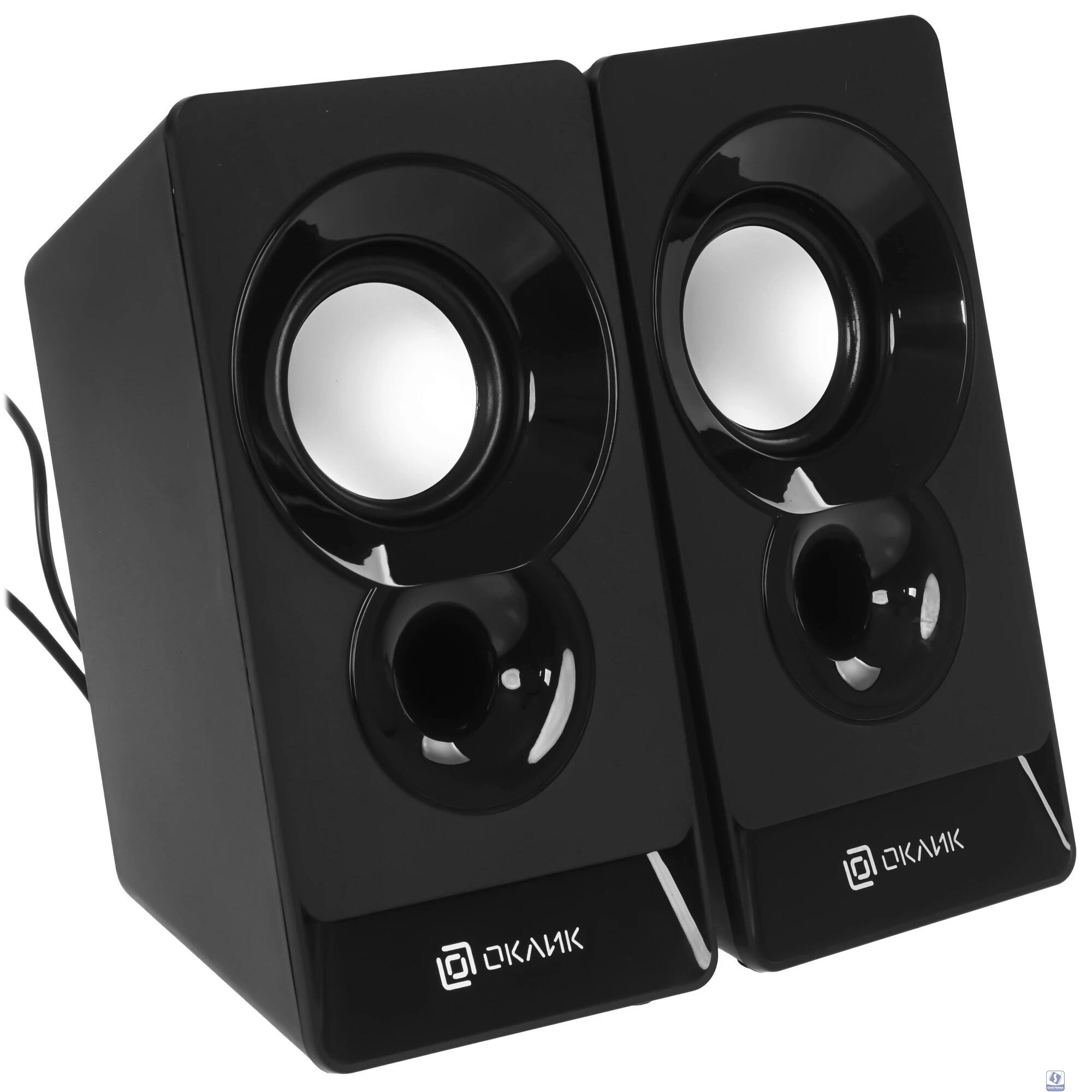 Колонки Oklick OK-165 2.0 черный 6Вт