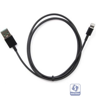 Cablexpert Кабель USB 2.0 AM/Lightning, для iPhone5/6/7/8/X, IPod, IPad, 1м, черный, пакет (CC-USB-AP2MBP)