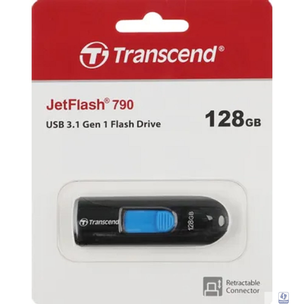 Transcend USB Drive 128Gb JetFlash 790 TS128GJF790K 