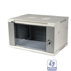 Lanmaster TWT-CBWPG-9U-6X6-GY Шкаф настенный серии Pro, 9U 600x600, стеклянная дверь