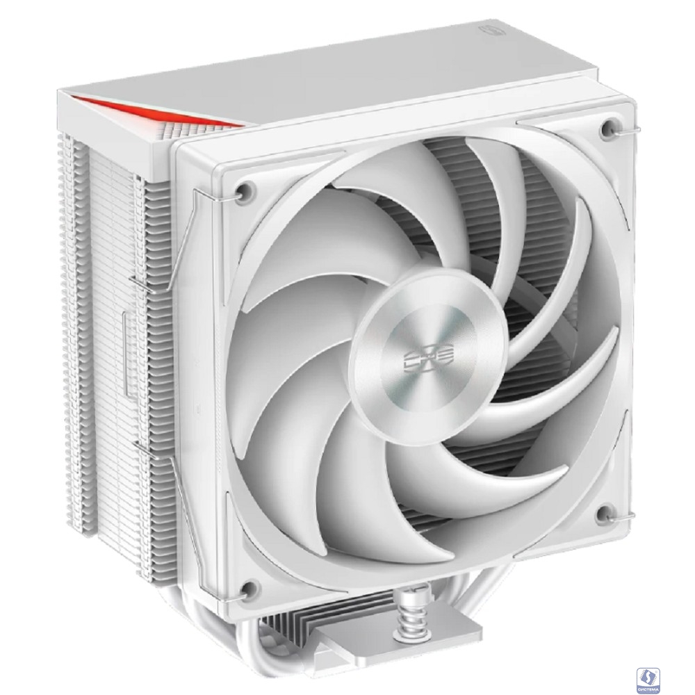 Кулер для процессора/ PCCooler RZ400 V2 WH (230W, 4-pin PWM, 155mm, Al/Cu, 4x6mm, 1x120mm, 86.73CFM, 32dBA, 2200RPM, S: 1851/1700/1200/115X, AM5/AM4, black)