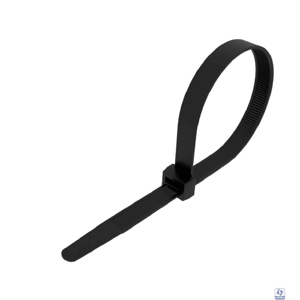 Rexant (87-0301) Стяжка нейлоновая морозостойкая 300x3,6мм, черная (100 шт/уп)