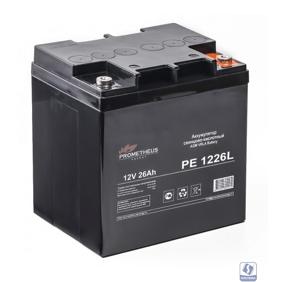 Prometheus Energy PE1226L (12V 26Ah) аккумулятор свинцово-кислотный 