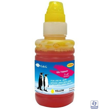 Чернила G&G GG-T6644Y желтый100мл для Epson L100, L110, L120, L130, L132, L210, L222