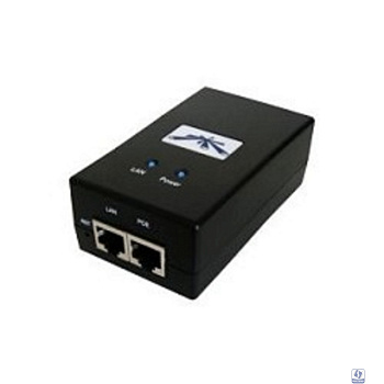 UBIQUITI POE-24-12W-G EU (Black) Блок питания с PoE, 220 VAC -> 24 VDC, 0.5А