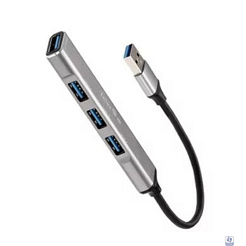 Telecom <TA308U> Переходник USB 3.0 -->USB3.0+3 USB2.0, Aluminum Shell, 0.2м [7958820049743]
