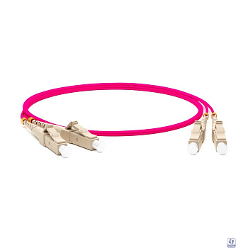 Hyperline FC-D2-504-LC/PR-LC/PR-H-20M-LSZH-MG Патч-корд волоконно-оптический (шнур) MM 50/125(OM4), LC-LC, duplex, 10G/40G, LSZH, 20 м