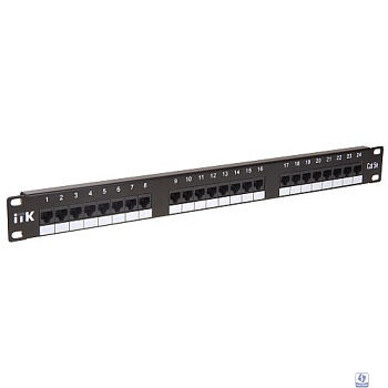 ITK PP24-1UC5EU-D05 1U патч-панель кат.5Е UTP, 24 порта (Dual)