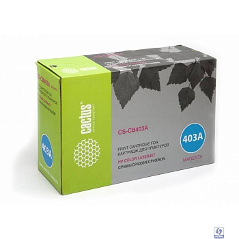 Картридж лазерный Cactus CS-CB403AR пурпурный (7500стр.) для HP CLJ CP4005/CP4005DN/CP4005N