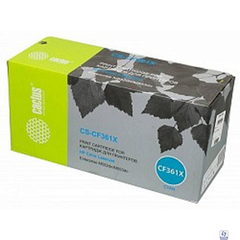 CF361X Тонер Картридж Cactus CS-CF361X для HP CLJ M552dn/M553dn (9500стр.), голубой