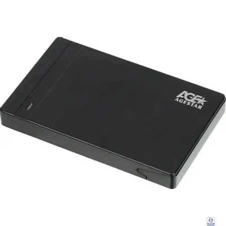 AgeStar 3UB2P3 (BLACK) пластик, чёрный. UASP USB 3.0 Внешний корпус 2.5" SATAIII HDD/SS
