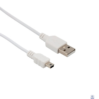 Bion Кабель интерфейсный USB 2.0 AM/miniBM 5P, 1.8 м, белый [BXP-CC-USB2-AM5P-018]