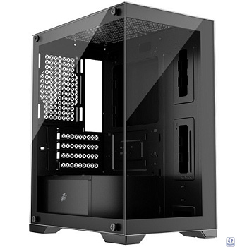 1STPLAYER MIKU Mi2 Black / mATX / 3x120mm LED fans / Mi2-BK-3F1