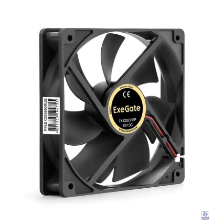 Exegate EX299890RUS Вентилятор 12В DC ExeGate EX12025H2P (120x120x25 мм, Hydraulic bearing (гидродинамический), 2pin, 1500RPM, 25dBA)
