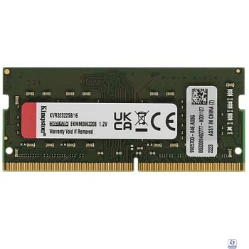 Kingston DDR4 SODIMM 16GB KVR32S22S8/16 PC4-25600, 3200MHz, CL22