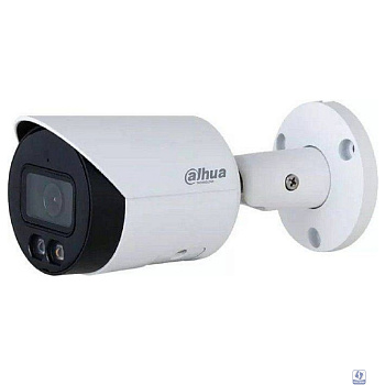 DAHUA DH-IPC-HFW2449SP-S-IL-0360B Уличная цилиндрическая IP-видеокамера SmartDualLight 4Мп, 1/2.9” CMOS, объектив 3.6мм, видеоаналитика, микрофон, ИК 30м, LED 30м, IP67, металл