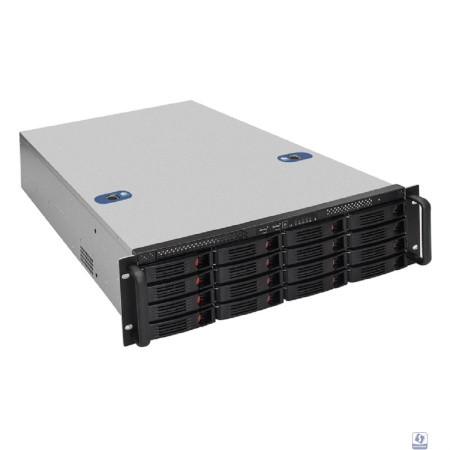 Exegate EX292420RUS Серверная платформа ExeGate Pro 3U660-HS16 <RM 19", высота 3U, глубина 660, Redundant БП 2x800W, 16xHotSwap, USB>