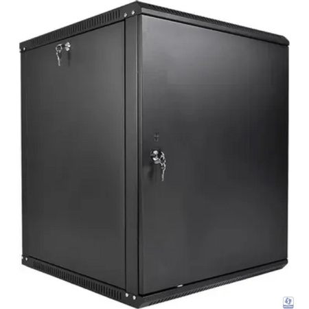 ЦМО Шкаф телекоммуникационный настенный разборный ЭКОНОМ 15U (600 x 650) дверь металл, цвет черный (ШРН-Э-15.650.1-9005)