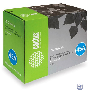 Картридж лазерный Cactus CS-Q5945A черный (18000стр.) для HP LJ 4345/4345