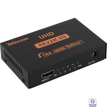Telecom Разветвитель HDMI 1=>4 4k@30Hz <TTS7005> [6937510891733]
