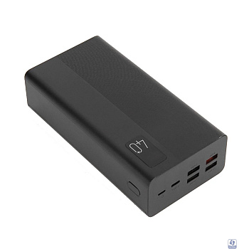Perfeo Powerbank MOUNTAINS 40000 mAh/LED дисплей/PD + QC 3.0/Type-C/4 USB/Выход: 3A, max 22.5W/Black (PF_D0144)