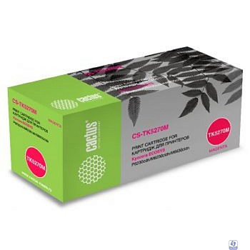 Cactus TK-5270M Картридж CS-TK5270M для Kyocera Ecosys P6230cdn/M6230cidn/M6630cidn, пурпурный (6000стр.)