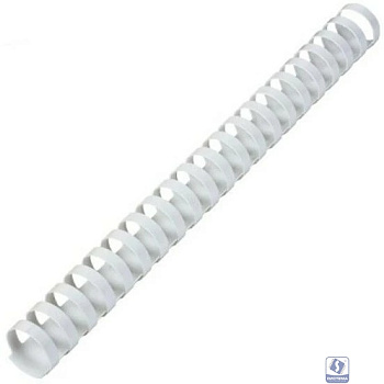 Пластиковые пружины 25 мм белые/черные 25+25 шт./ Пружины пластиковые 25 мм белые/черные (201-230 листов) 25+25 шт, ГЕЛЕОС [BCA4-25WB]