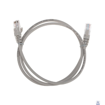 Rexant (02-0100-1) Патч-корд U/UTP, CAT 5e, RJ45-RJ45, 26AWG, LSZH, серый, 1м